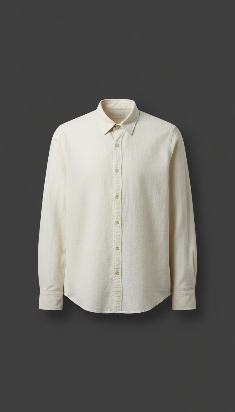 Signature ivory cotton shirt