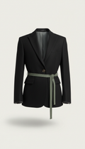 Jet Black Wool Blazer