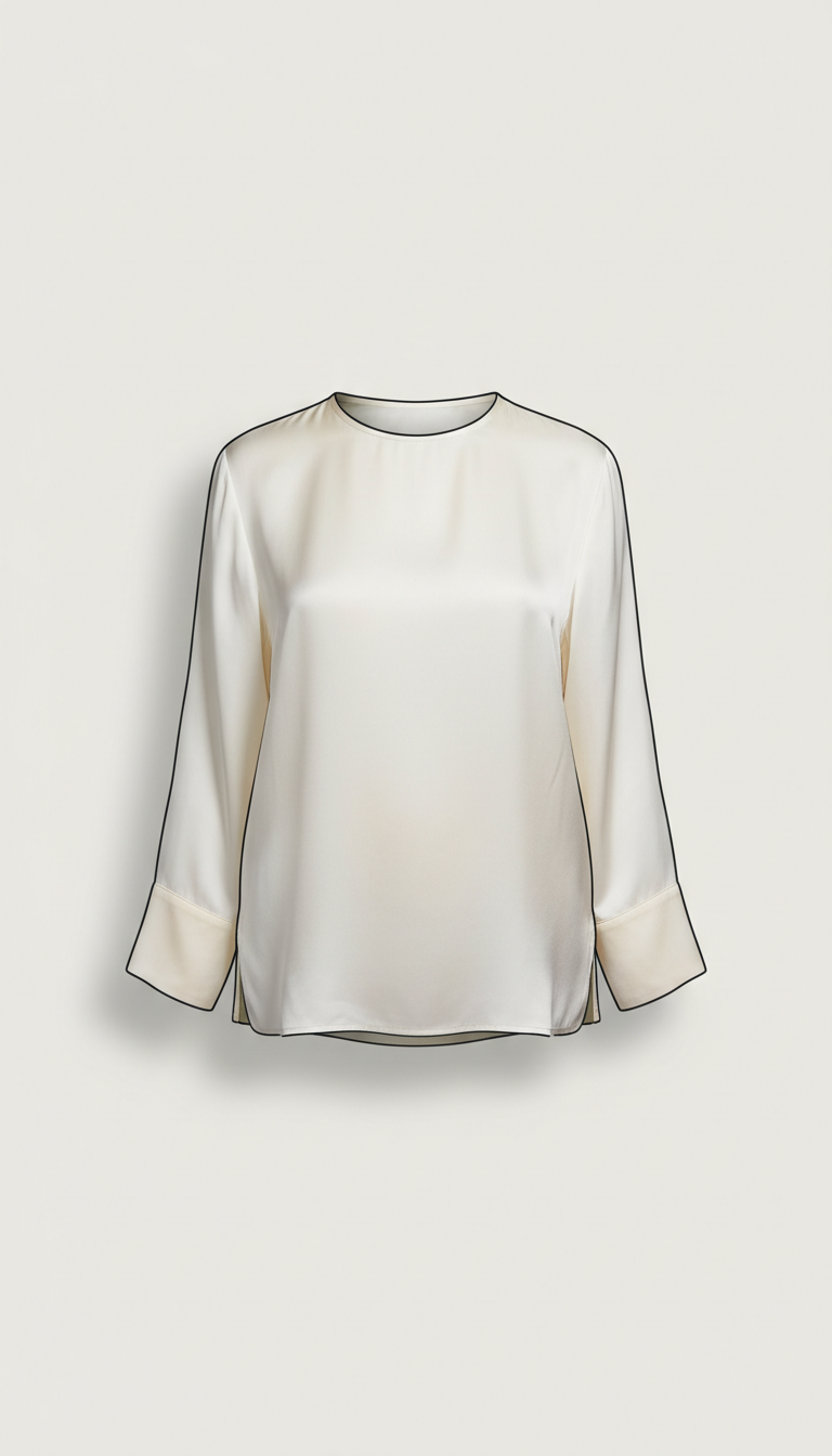 Alabaster Silk Blouse