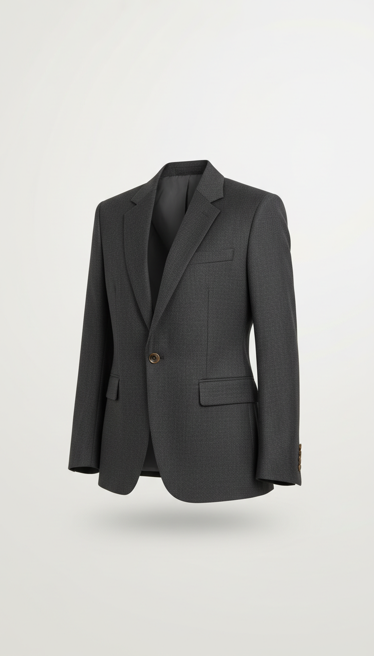 Tailored Minimalist Blazer in Fine Wool