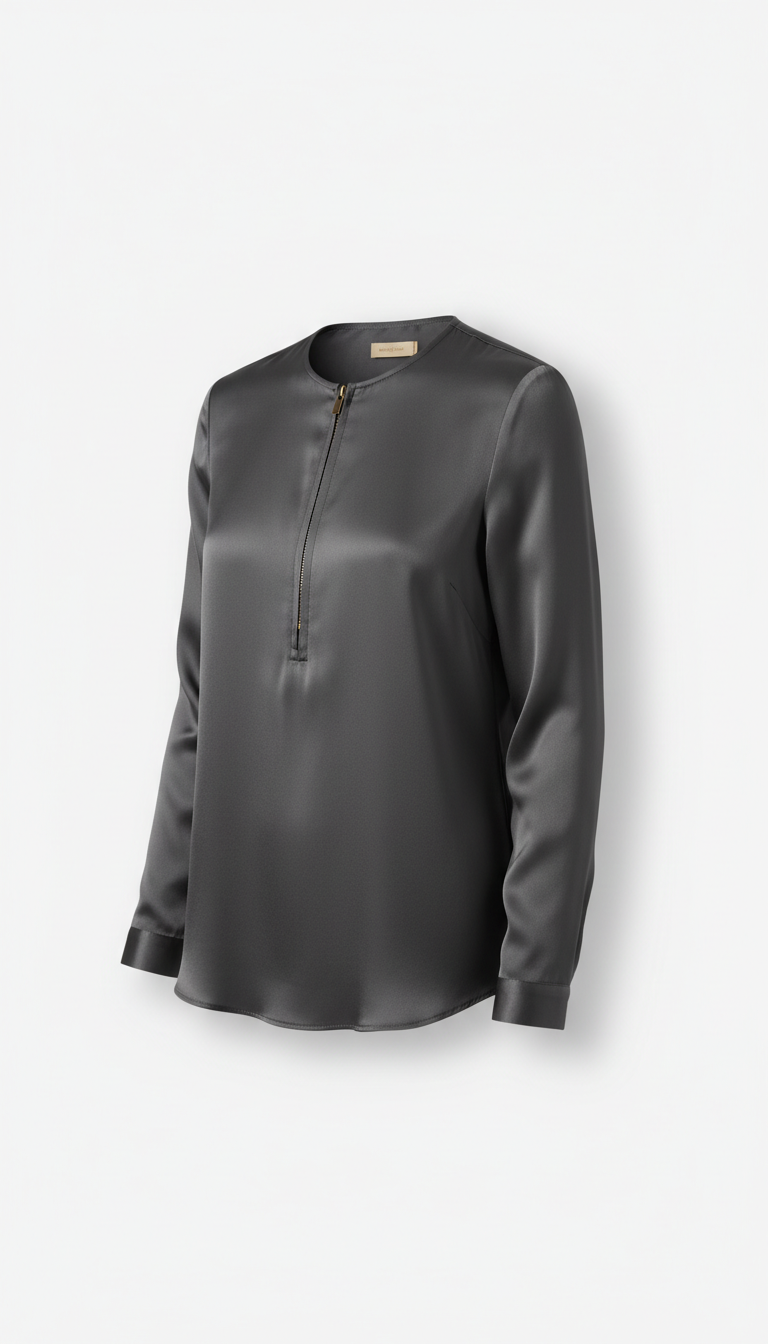 Signature Silk Blouse with French Seams